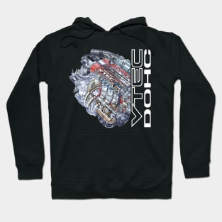 Honda VTEC DOHC Engine Hoodie